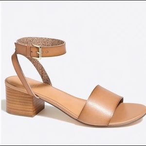Lowblock heel JCrew sandals